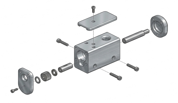 Mechanical sub-assembly services for complex CNC machined multi-part components