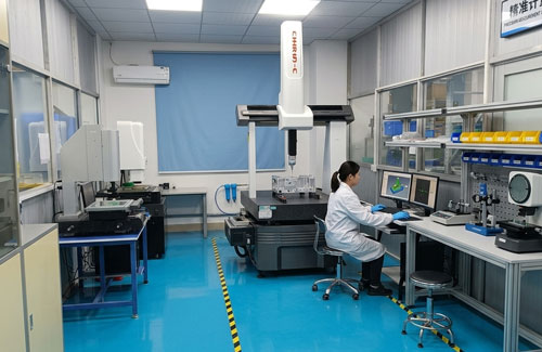 Quality control inspection lab equipped with coordinate measuring machine CMM for precision metrology testing