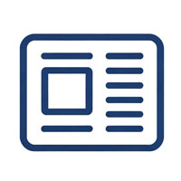 Manufacturing company news and updates icon